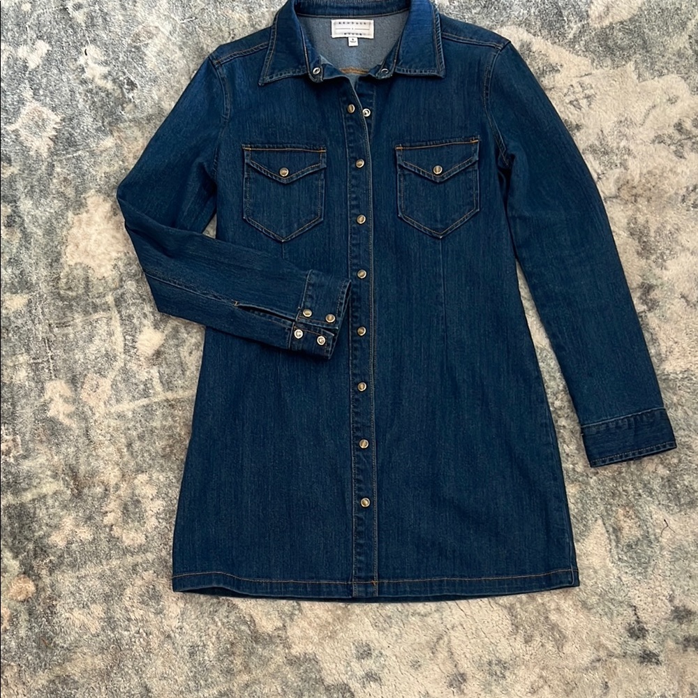 Denim Button-Up Shacket or Dress